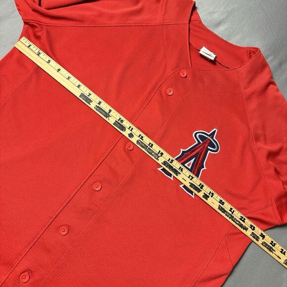 Los Angeles Angels of Anaheim Jersey Majestic Adult Large Red Blank MLB 2013 - Picture 3 of 12